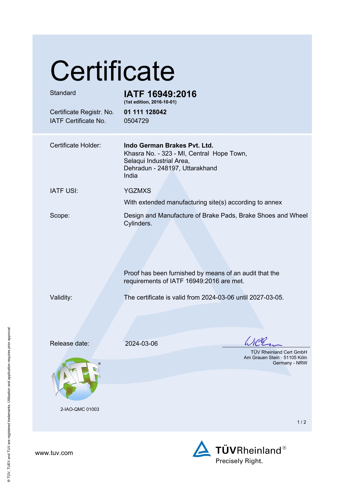 IATF Certification